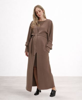 brown winter dress coats Faux Fur Coat Womens | Made to Order main image 1