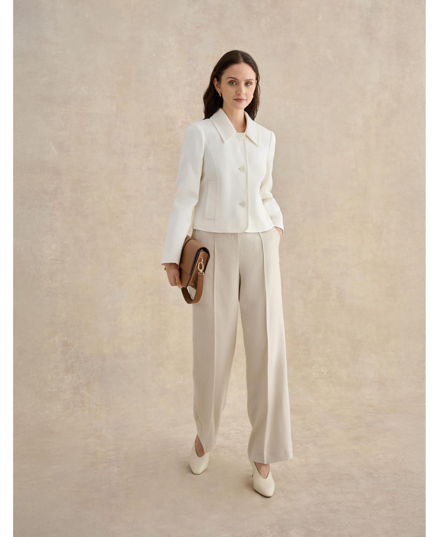 Женская куртка Hobbs London Adeen Linen, цвет: Белый — фото 7