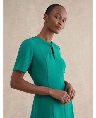 Hobbs London Women's Ariela Twist Detail Midi Dress - Macy's