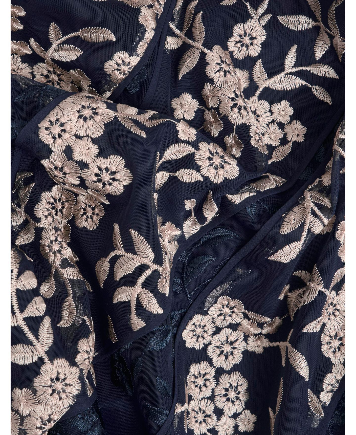 Женское платье Hobbs London Quin Sleeveless V-Neck Embroidered, цвет: Тёмный синий — фото 7