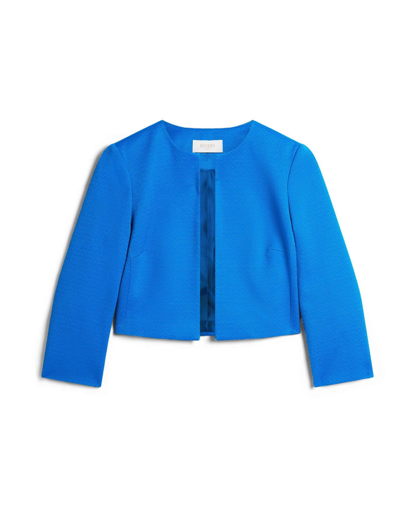 Женская куртка Hobbs London Elize Cropped Jacket, цвет: Синий — фото 3