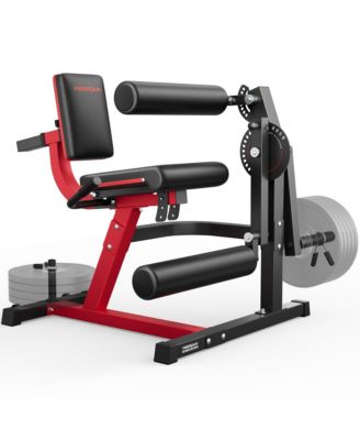 700LBS Integrated 4-in-1 Leg Curl and Extension Machine, Adjustable Lower Body Strength Workout Equipment for Home Gym