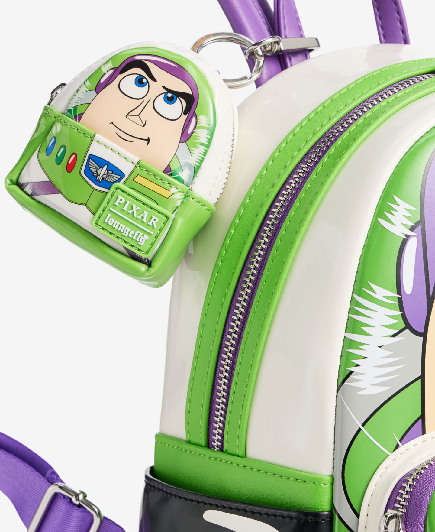 Женский брелок Loungefly Pixar Macy's Buzz Lightyear 100th Parade Balloon Mini Backpack Bag Charm — фото 2