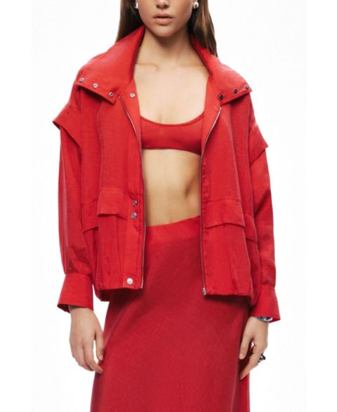 Женские куртки NOCTURNE Women's Relaxed Zip Up Jacket