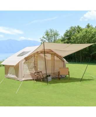 6.3m Inflatable 4-Season Waterproof Air Tent with Canopy and Skylight