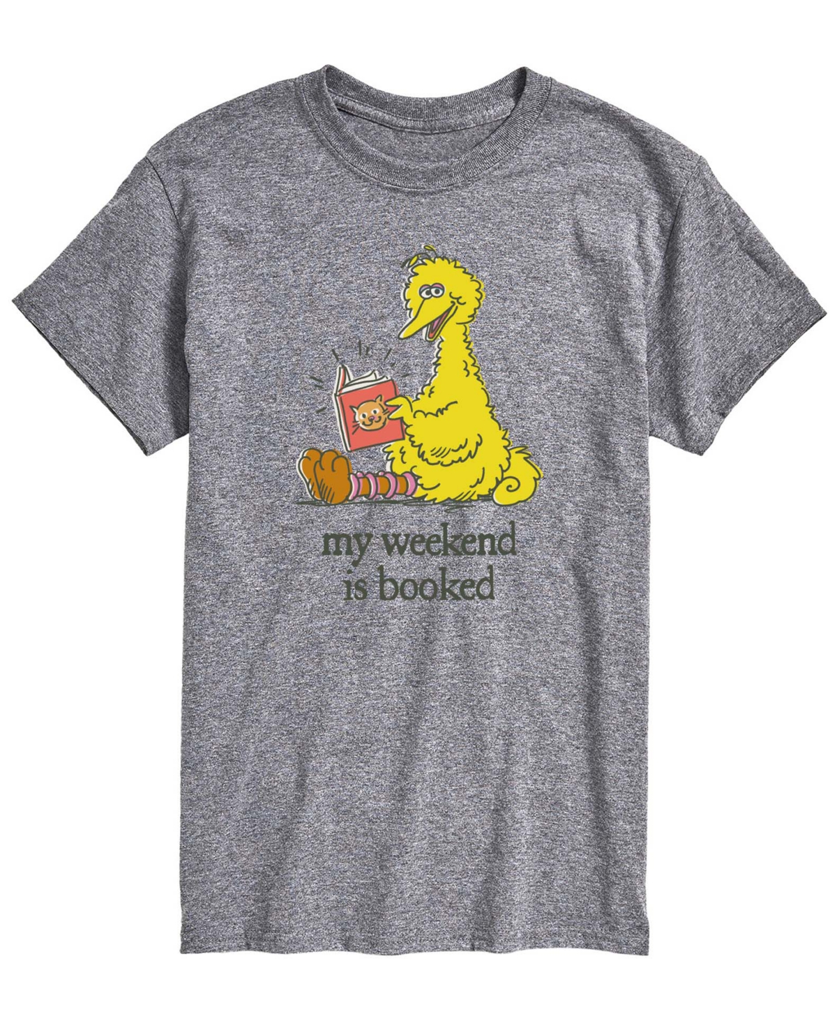 Airwaves Men's Sesame Street Weekend Is Booked Short-Sleeve Graphic T-Shirt