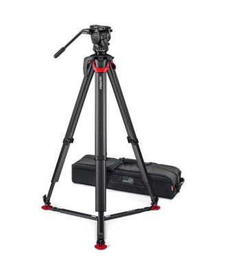 aktiv6 Sideload Fluid Head System with flowtech75 Tripod and Ground Spreader