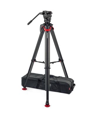 aktiv6 Sideload Fluid Head System with flowtech75 Tripod and Mid-Level Spreader