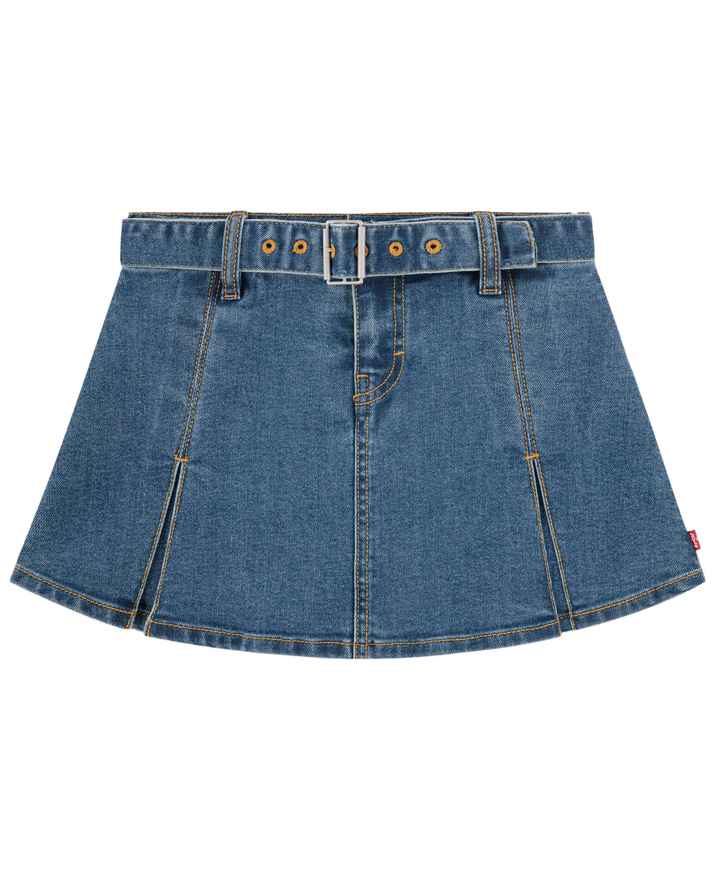 Детская юбка-шорты Levi's плиссированная с поясом, 7-16, цвет: Lunch Break — фото 5