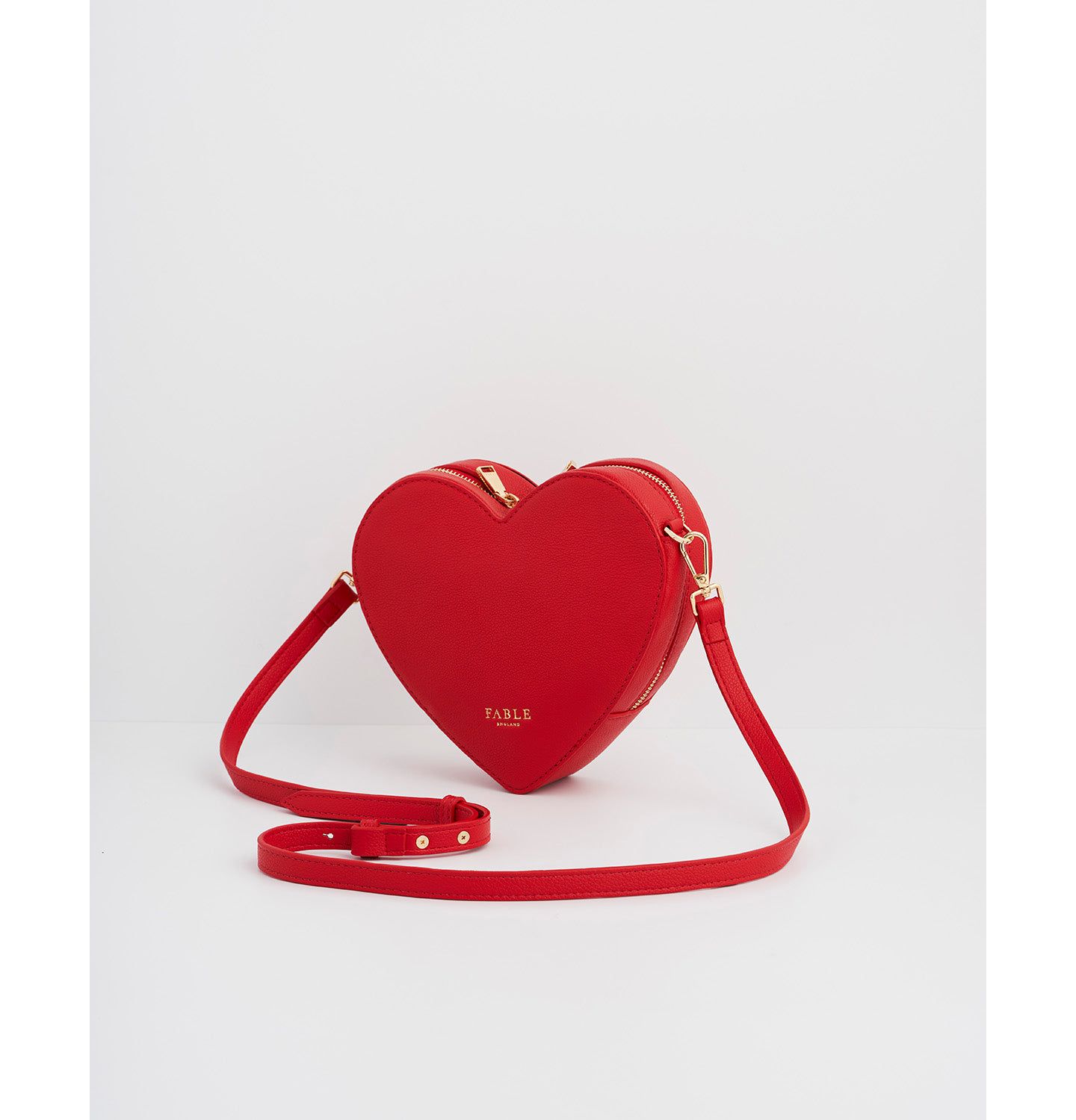 Женская сумка Fable England Penelope Heart Crossbody, цвет: Красный — фото 3