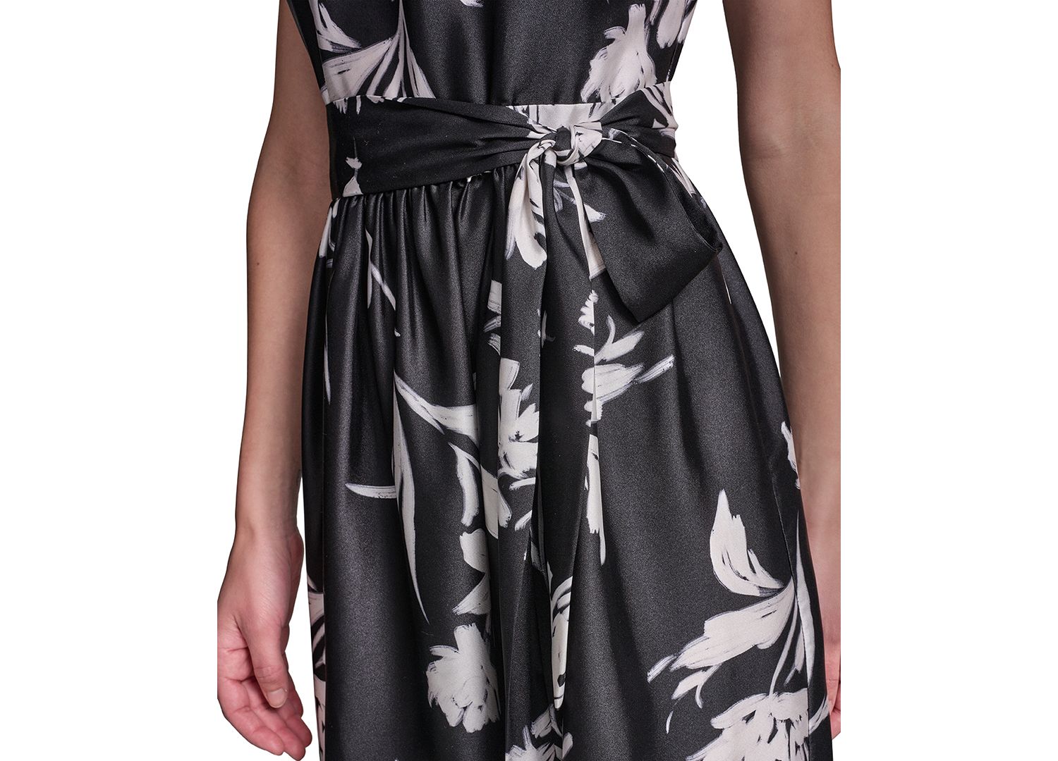 Women's Belted Midi Dress