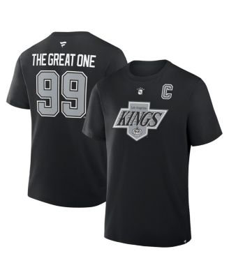 Men's Wayne Gretzky&nbsp;Black Los Angeles Kings Retired Player Nickname T-Shirt