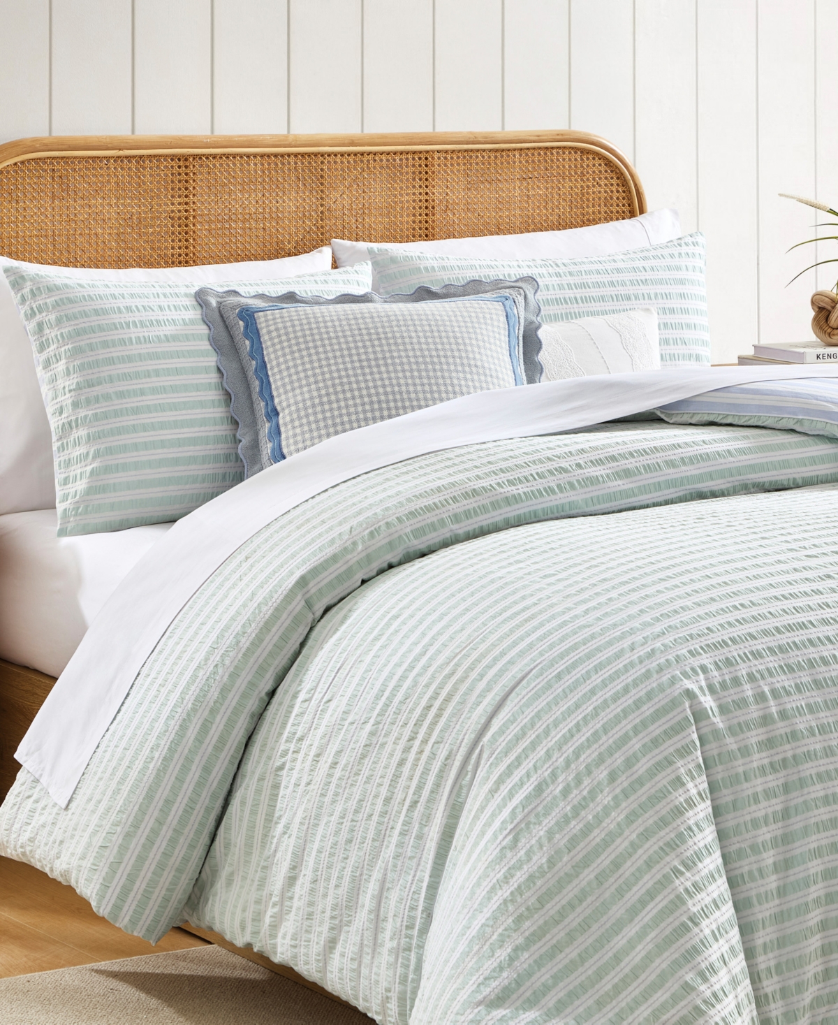 Peri Home Seersucker Stripe 3-Piece Comforter Set