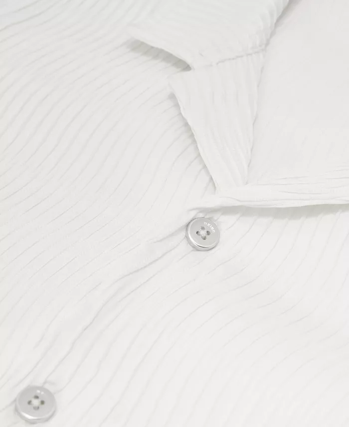 Men's Aleo Textured-Wave Cuban-Collar Shirt - thumbnail 9