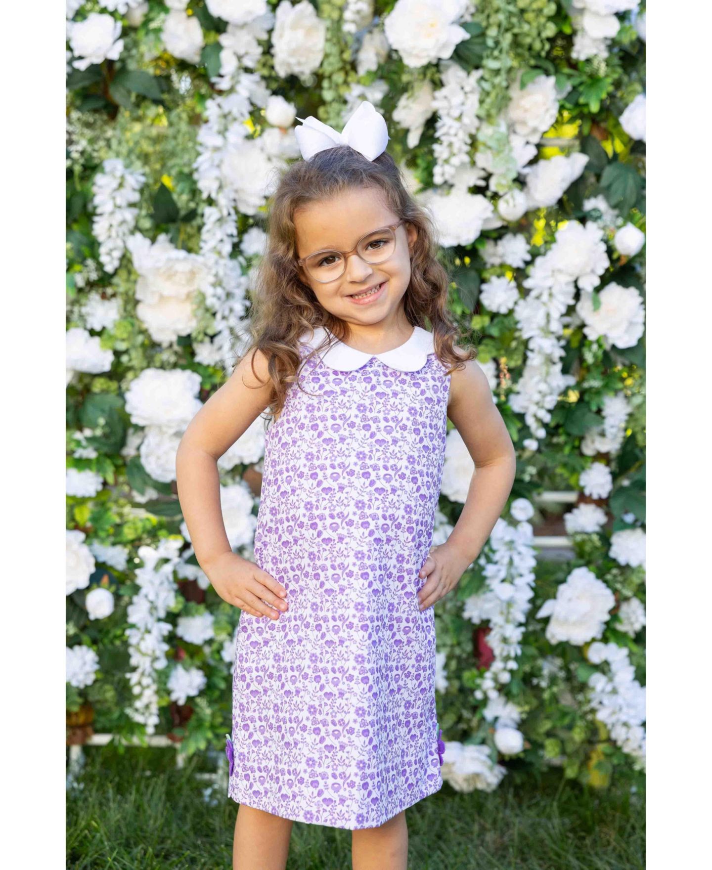Платье Florence Eiseman Printed Pique Dress with Flowers для девочек — фото 3