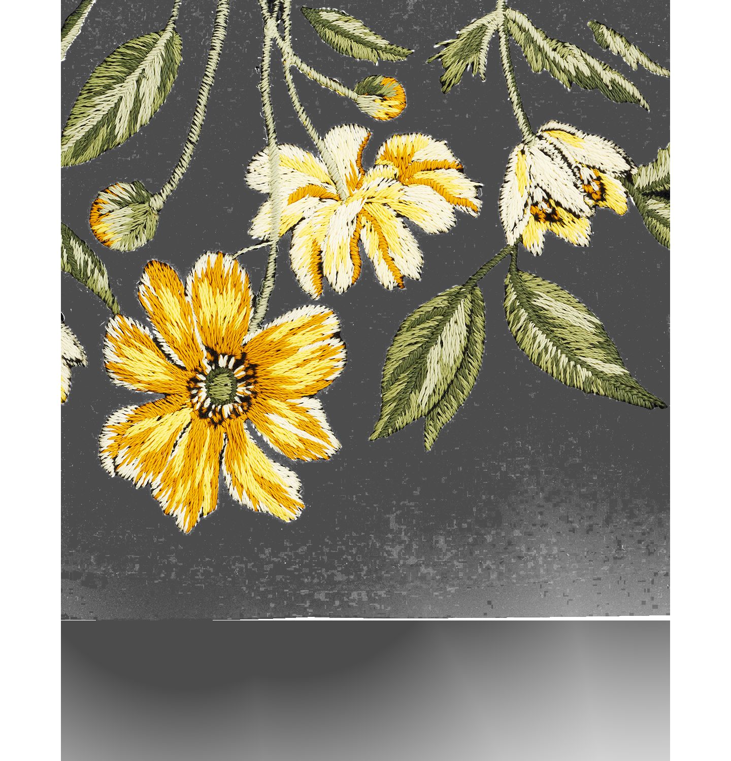 Женская сумка Fable England Botanical Velvet Embroidered Purse Large, цвет: Чёрный — фото 4