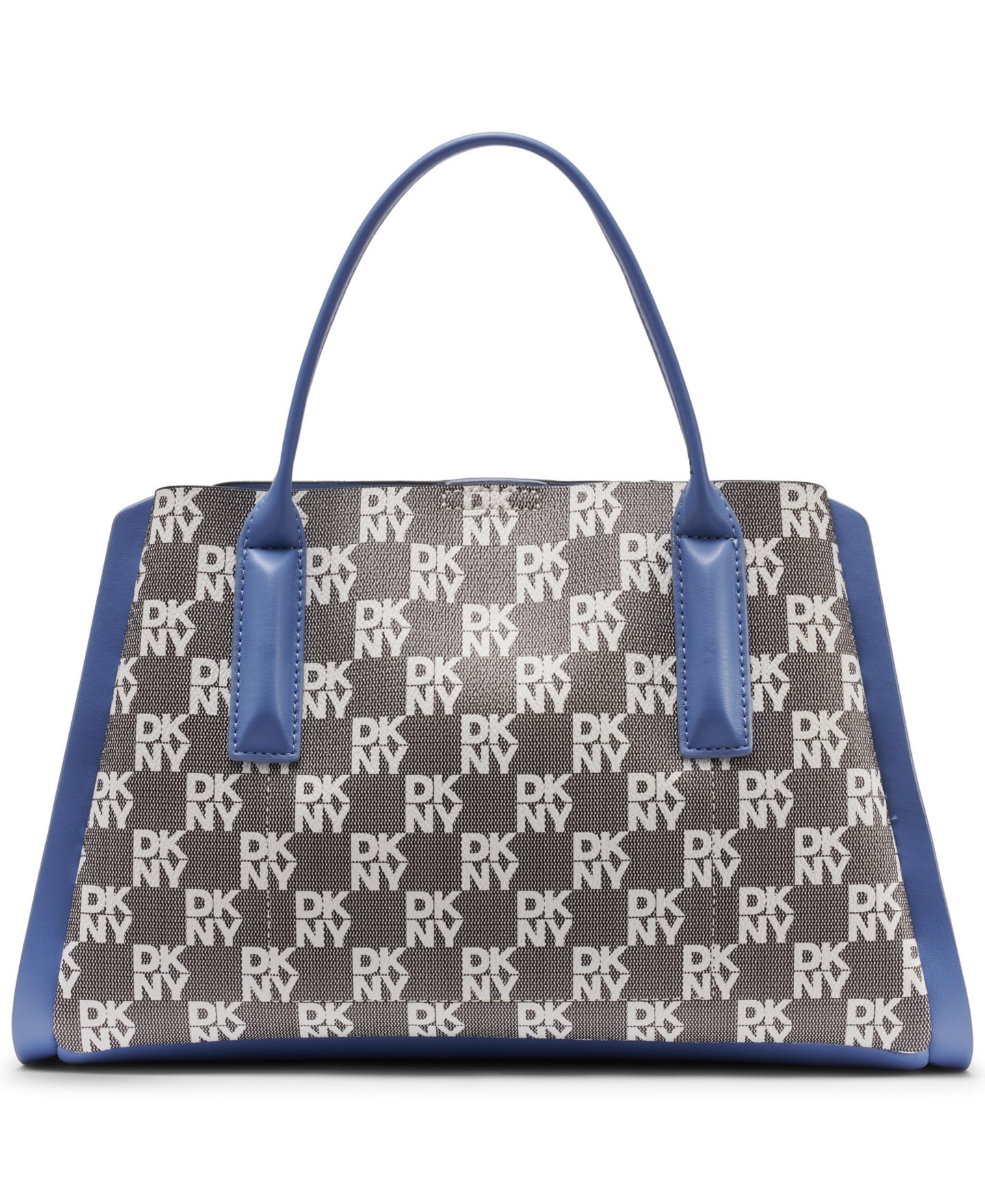 Женская сумка DKNY Josie Medium Magnetic Satchel Handbag, цвет: Небесно-голубой комбинированный — фото 2