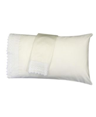 Embellished 4-Inch Lace Trim Pillowcases (Pair)