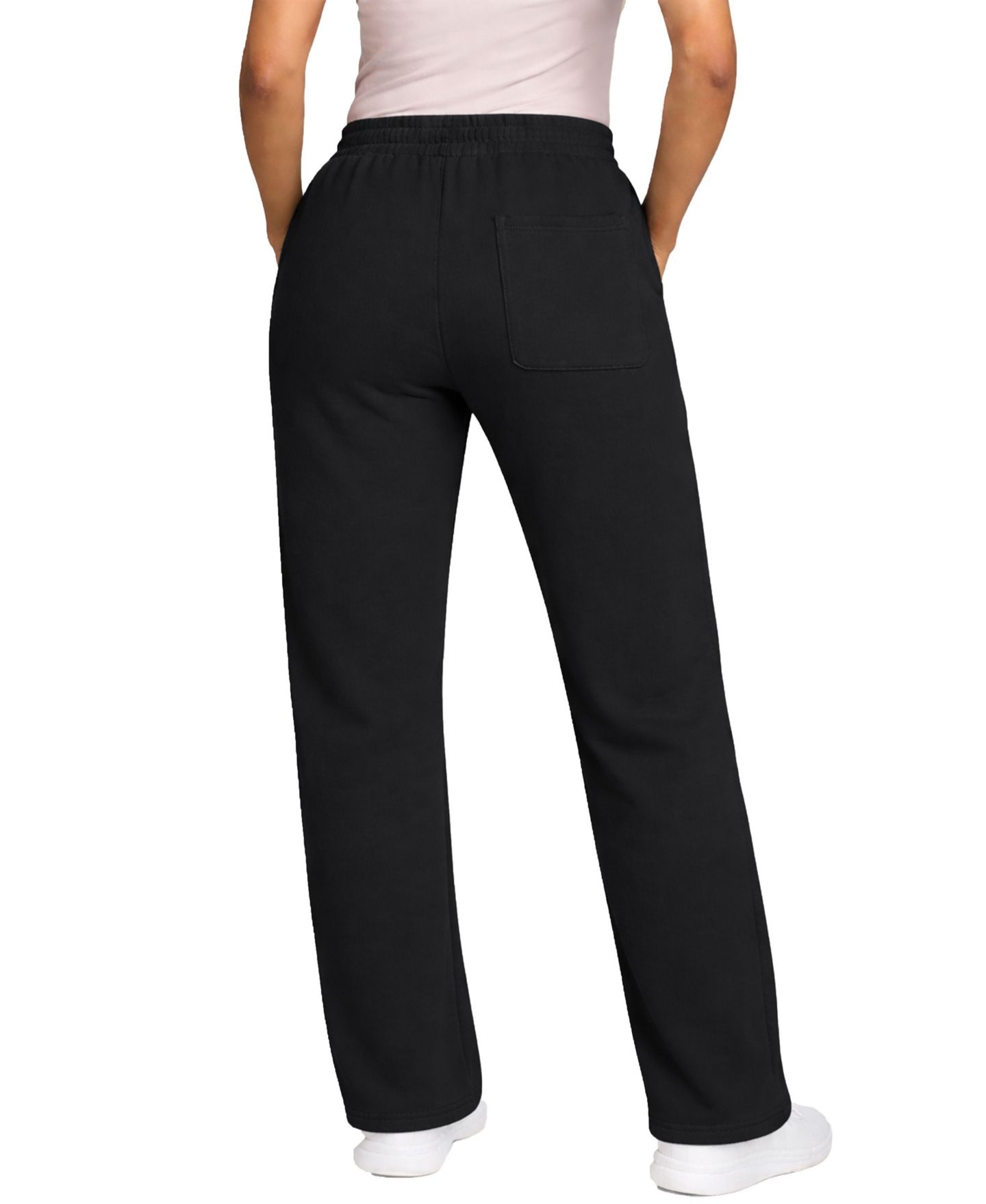 Женские брюки Blue Ice Heavyweight Wide Leg Loose Fit Fleece Sweatpants, цвет: Чёрный — фото 3