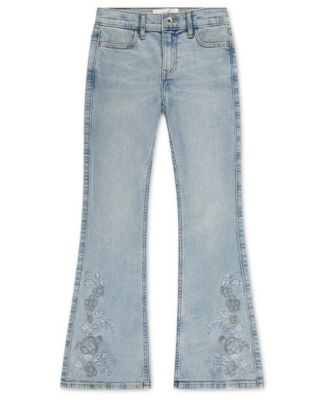 abercrombie kids Girls' 5-16 Floral Trail Flare-Leg Jeans - Macy's