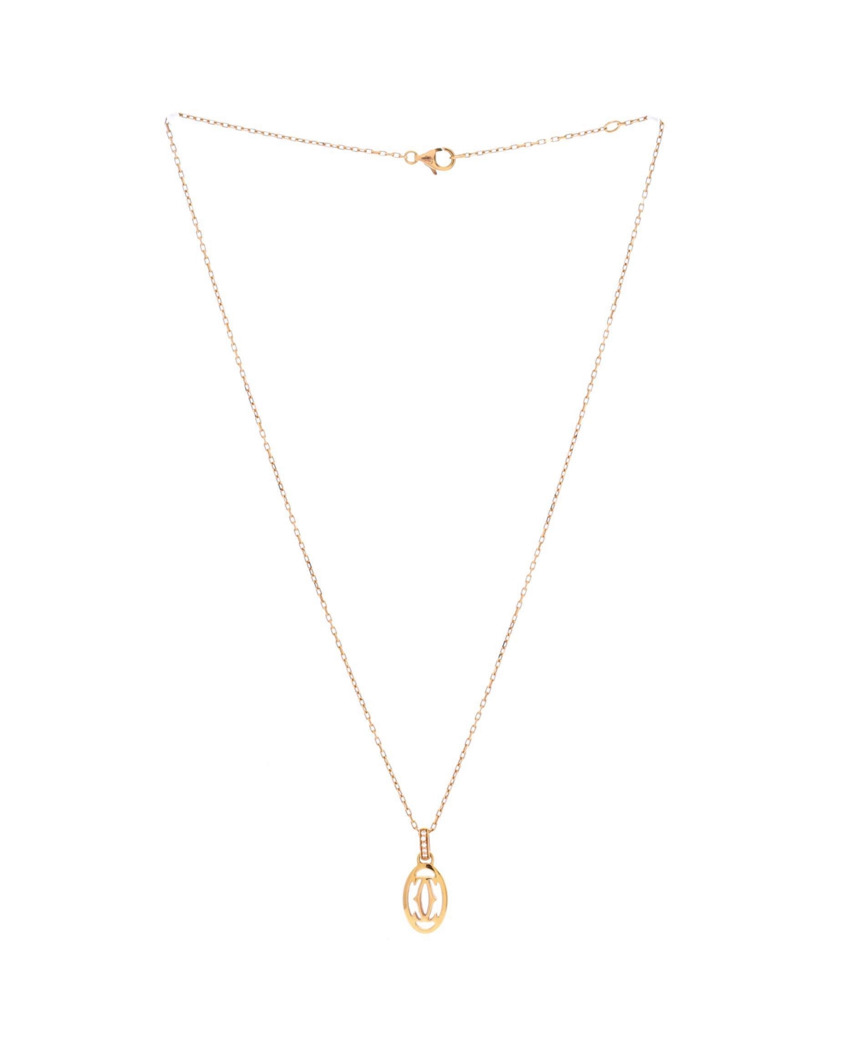 Pre-Owned Cartier Logo Double C Pendant Necklace