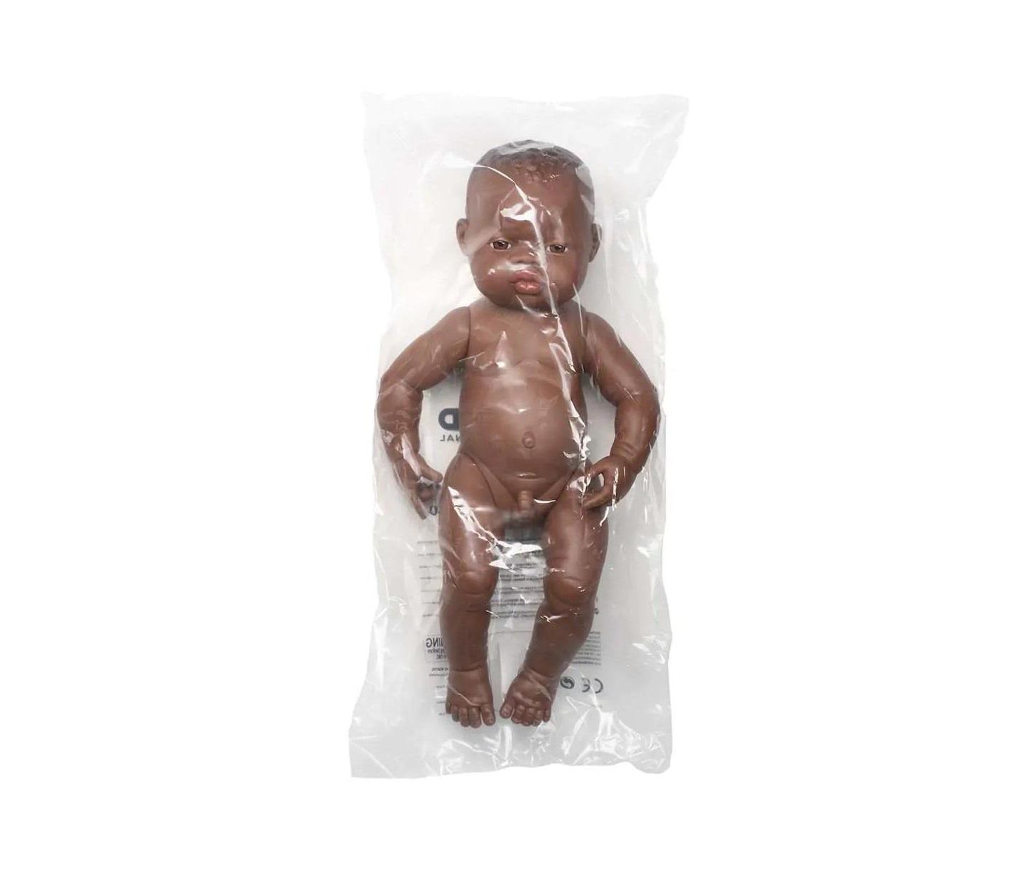 Детская кукла MINILAND Newborn Baby Boy Doll, цвет: Dark Skin — фото 3