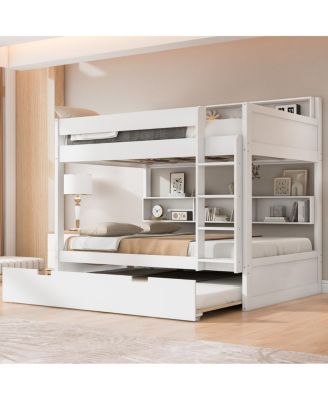 over twin bunk bed with trundle