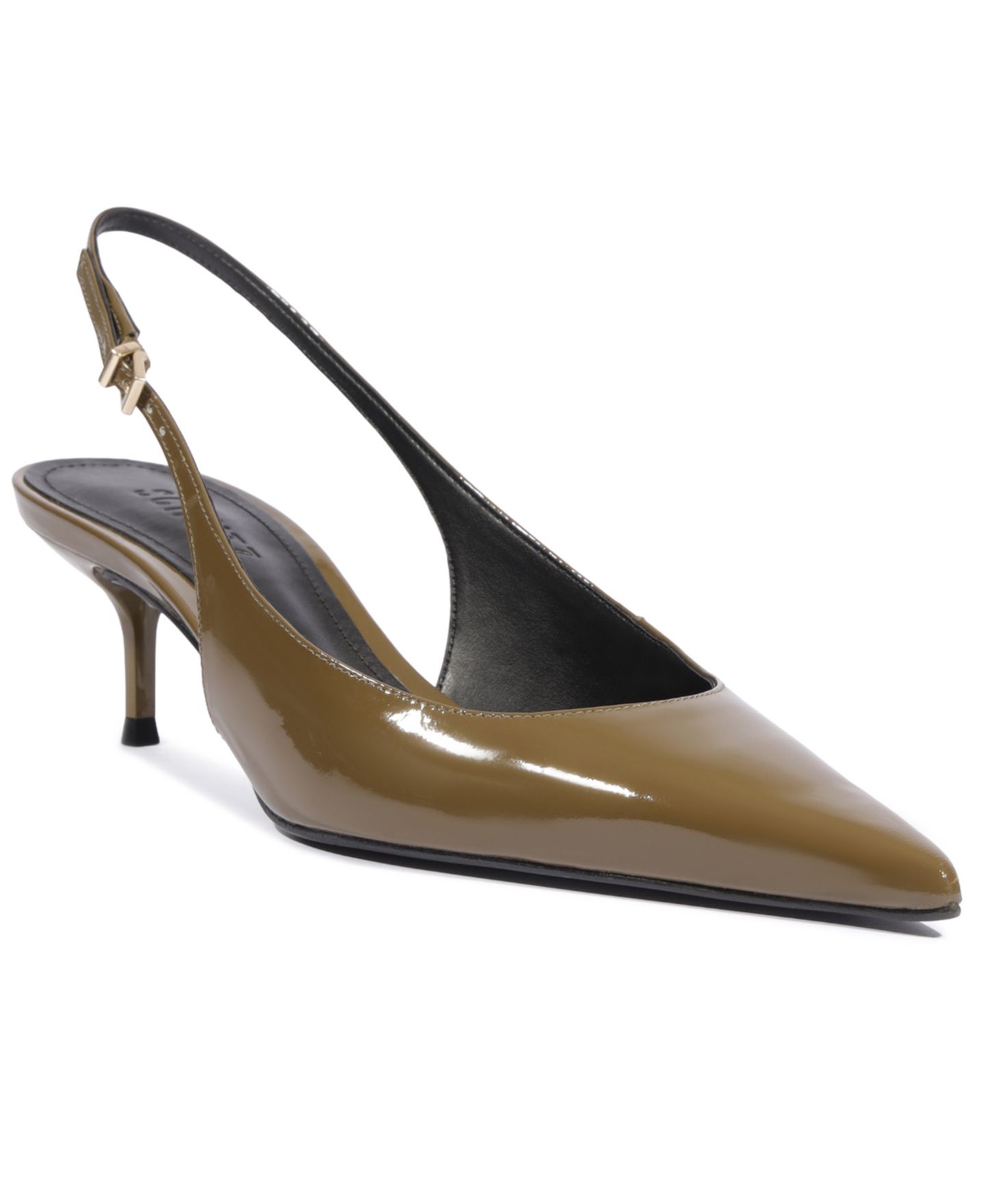 Женские туфли Schutz Paola Mid Slingback, цвет: Оливковый — фото 1