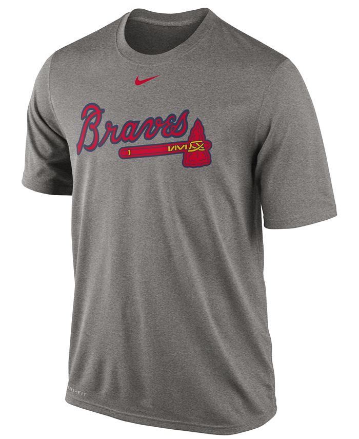 Nike Men's Atlanta Braves Legend Wordmark Dri-FIT T-Shirt - Macy's