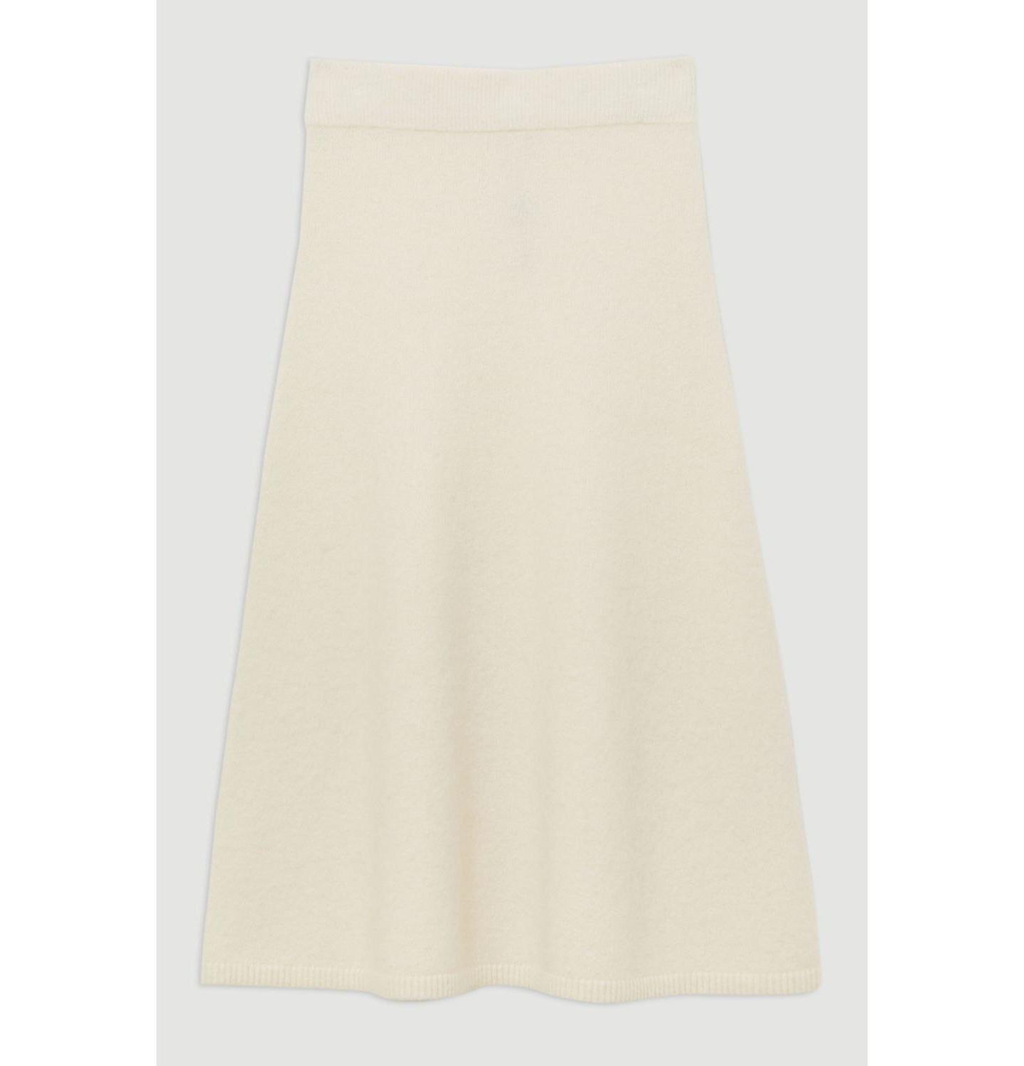 Женская юбка Karen Millen Alpaca Wool Fluffy Full Knit, цвет: Слоновая кость — фото 4