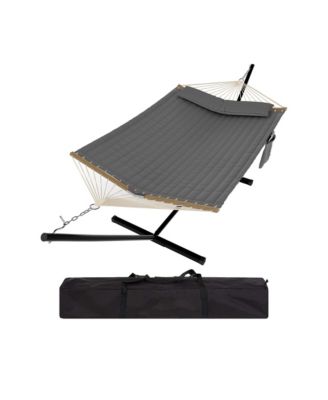 450 LBS Capacity, Double Outdoor Hammock for Patio, Backyard, Garden, Beach