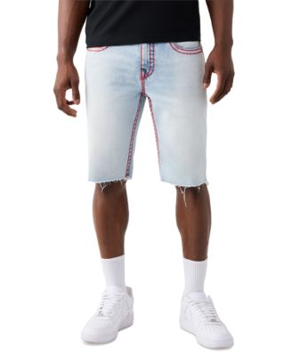 True Religion Men's Ricky Super T Fray Flap Denim Shorts - Macy's