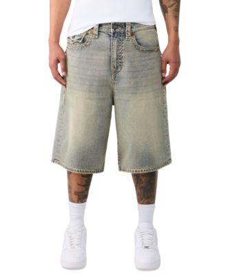True Religion Men's Mikey Baggy Super T Flap Denim Shorts - Macy's