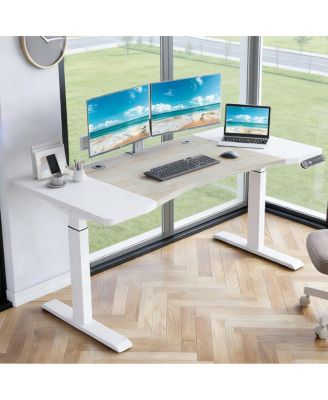 63x30 inches  Dual Motor Curved Electric Standing Desk