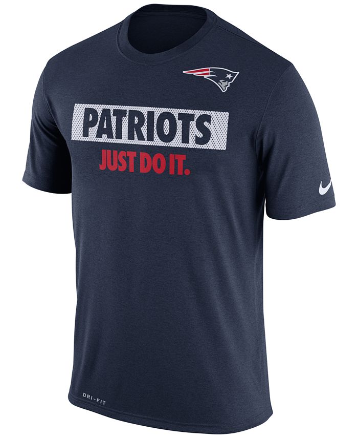 Nike Men's New England Patriots Just Do It T-Shirt - Macy's