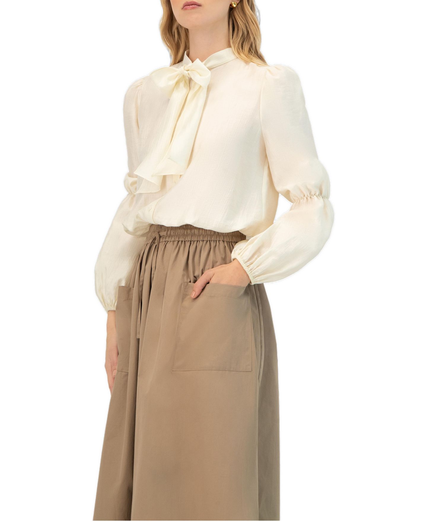 Женская блузка Ivonne Long Sleeve with Necktie — фото 4