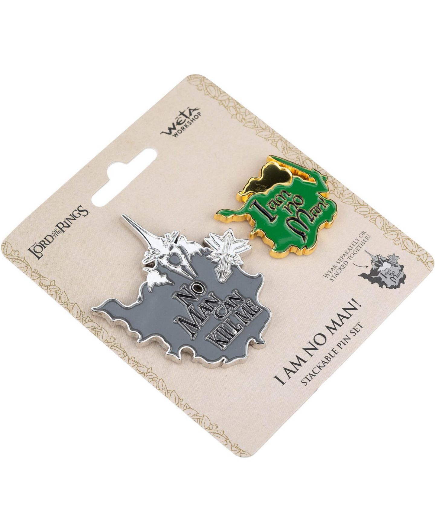 Детские фигурки WETA Workshop The Lord of the Rings Trilogy I Am No Man Stackable Enamel Pin Set — фото 3