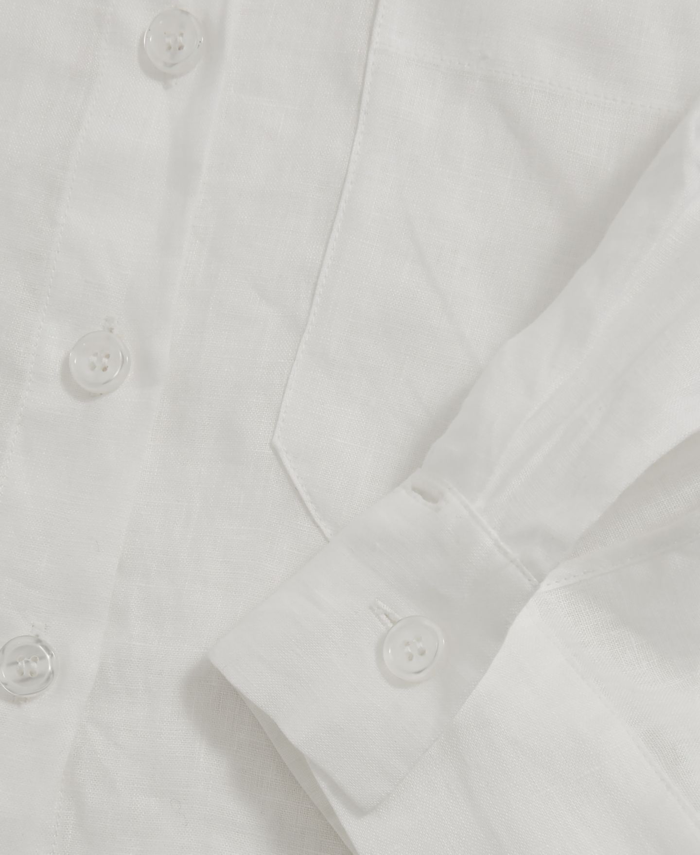 Женская рубашка REISS Linen Oversize Cropped, цвет: Белый — фото 4