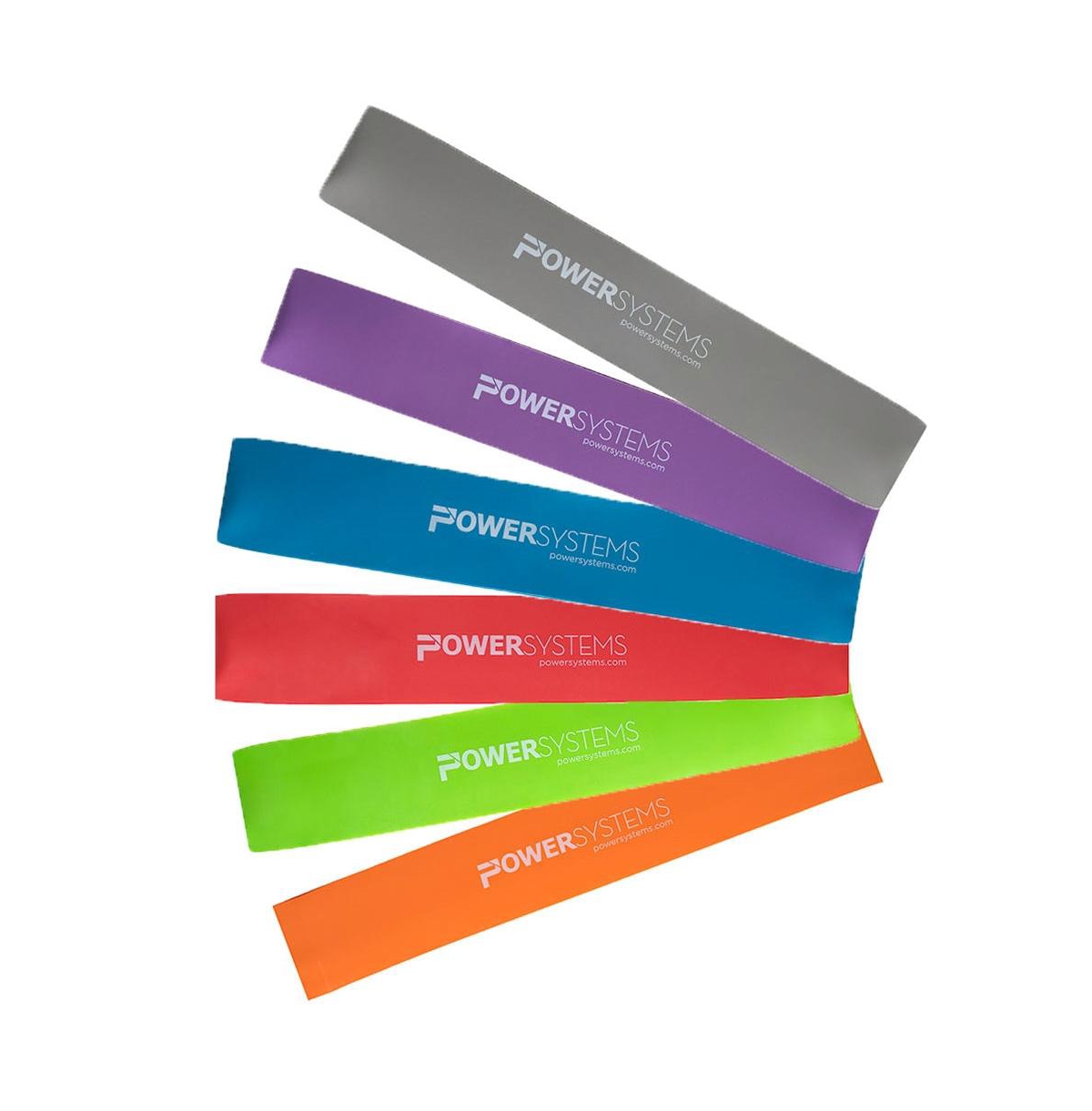 Power Systems 12 Inch Versa Loop Resistance Bands All Resistance Kit, Durable Workout Bands 4 to 71 Pound - Purple