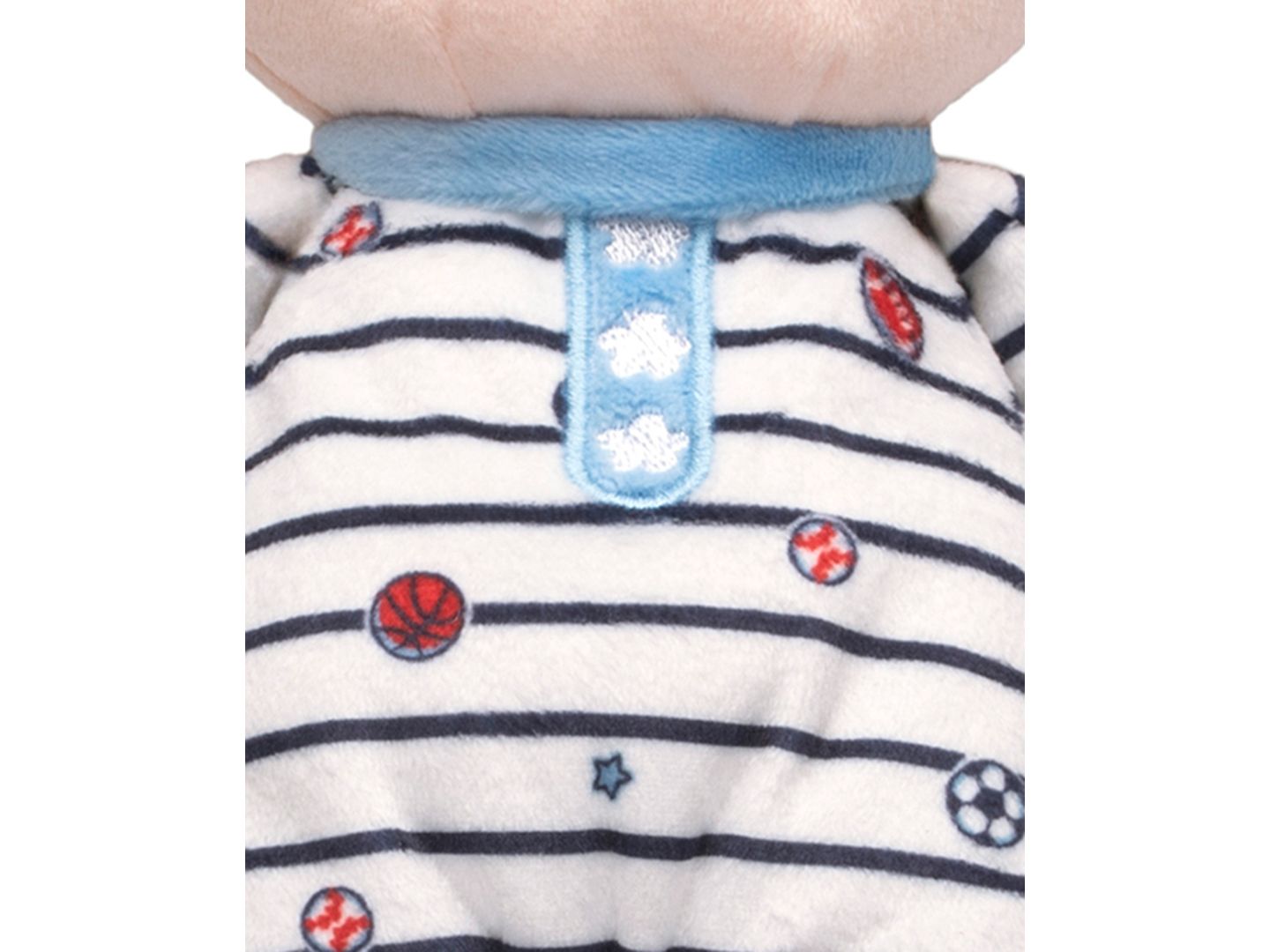 Детская кукла Little Me Baby Boys' Sports Star 11" Oliver Plush Doll, цвет: Синий — фото 3