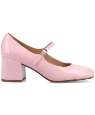 Journee Collection Women's Okenna Mary Jane Block Heel Pumps - Macy's