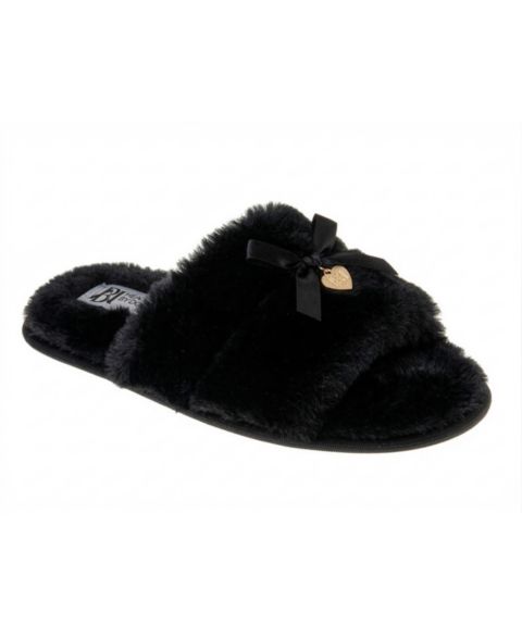 Женские сандалии Badgley Mischka Women Slippers Bow, цвет: Чёрный