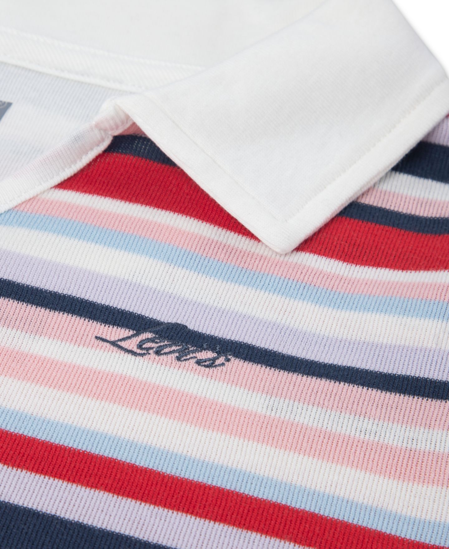 Детская рубашка-поло Levi's трикотажная с коротким рукавом, 7-16, цвет: Levi's Egret — фото 3
