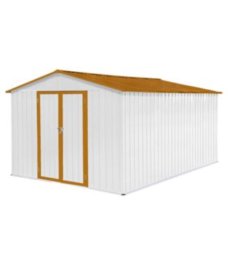 Metal Garden Sheds 10feet x 12feet Outdoor Storage Sheds 48 square feet Utility Tool House For Patio Backyard Lawn