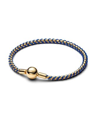 Blue Cord Box Chain Bracelet
