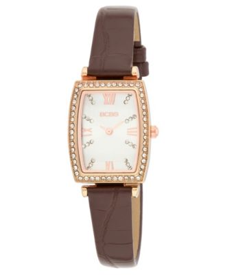 Bcbg Womens Quartz Tonneau Rose Gold Stainless Steel Watch 26mm - Brown 79$