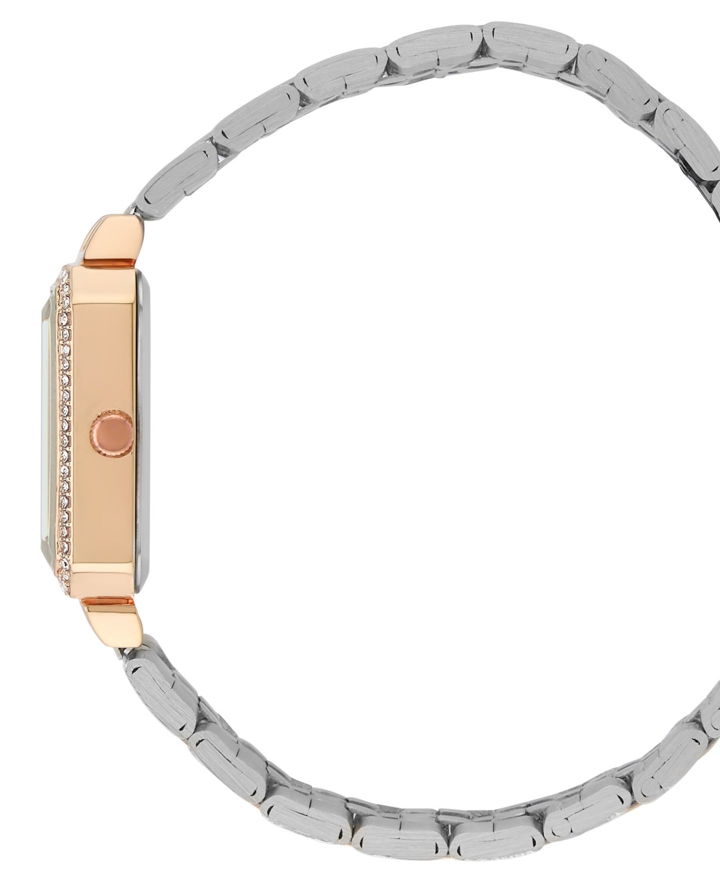 Женские часы BCBG Quartz Rectangle Two-Tone Stainless Steel 23mm — фото 3