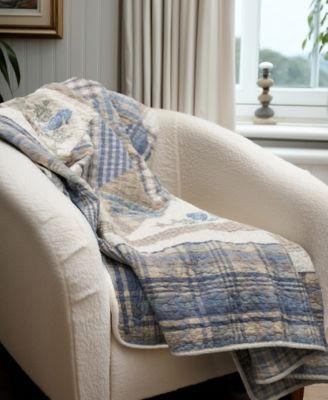 Coastal Star Cotton Reversible Throw, 60" x 60"