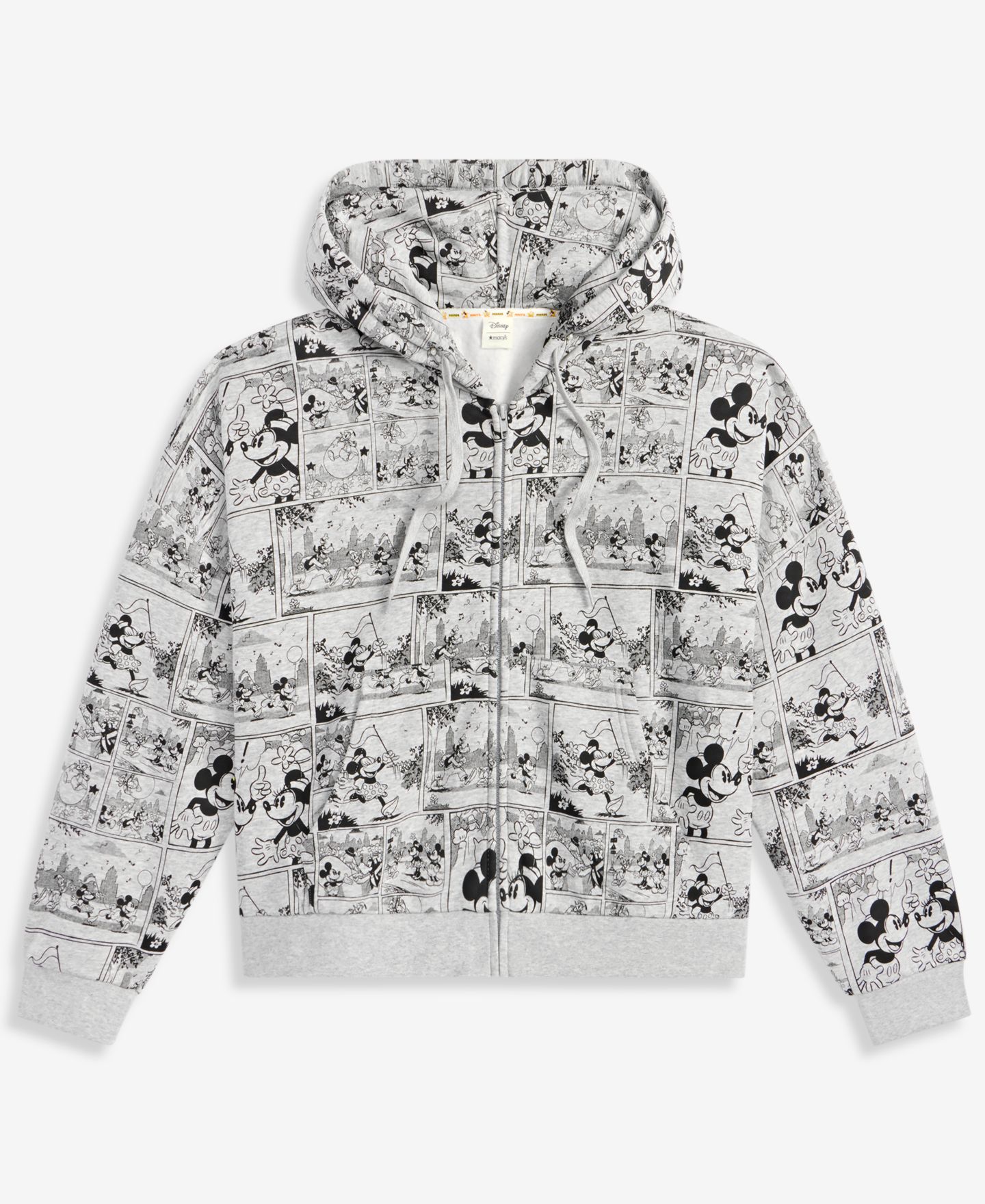 Женское худи Disney | Macy's Mickey & Friends Thanksgiving Day Parade Comic Strip Full-Zip — фото 6