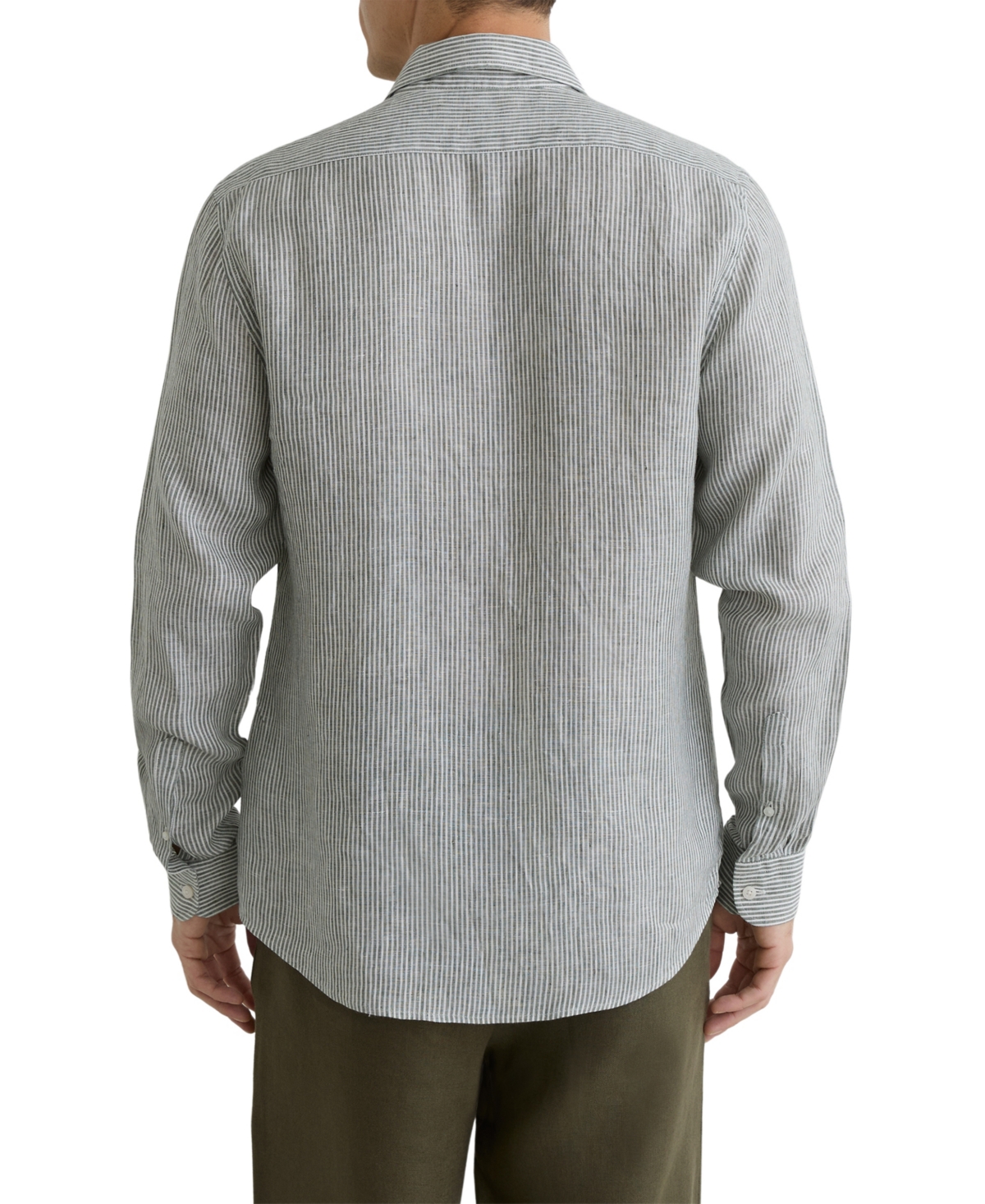 Reiss Men's Ruban Stripe Linen Shirt